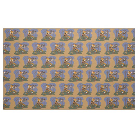 Herbstfuchmuster Kindergewebe Stoff (Fat Quarter (45,7 x 55,9 cm))