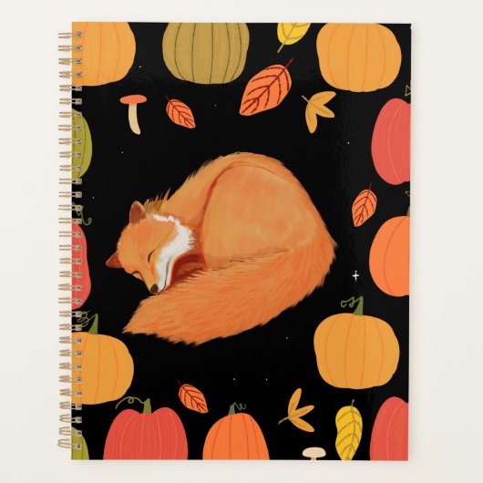 Herbstfuchs schlafend planer (Vorderseite)