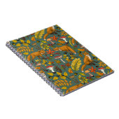 Herbstfüchse auf Kieferngrün Notizblock (Rechte Seite)