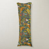 Herbstfüchse auf Kieferngrün Seitenschläferkissen (Vorderseite Vertikal)