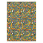 Herbstfüchse auf Kieferngrün Tischdecke (Vorderseite)