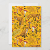 Herbstfüchse auf Orange (Vorderseite)