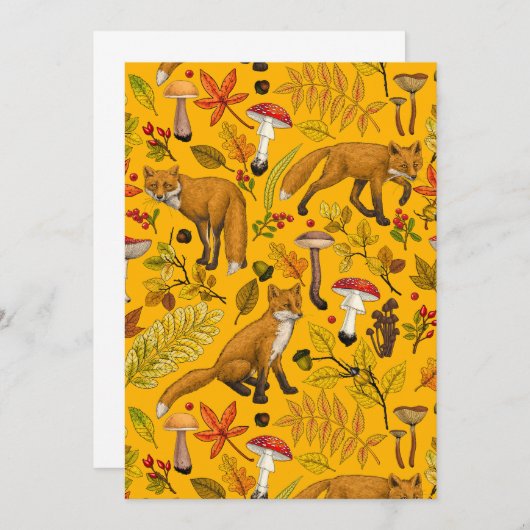 Herbstfüchse auf Orange (Vorne/Hinten)