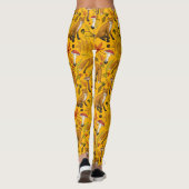 Herbstfüchse auf Orange Leggings (Rückseite)
