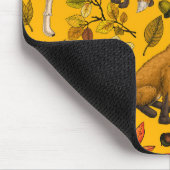 Herbstfüchse auf Orange Mousepad (Ecke)
