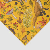 Herbstfüchse auf Orange Seidenpapier (Ausschnitt)