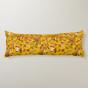 Herbstfüchse auf Orange Seitenschläferkissen