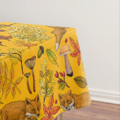 Herbstfüchse auf Orange Tischdecke (Beispiel)