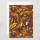 Herbstfüchse auf Schokoladenbraun (Vorne/Hinten)