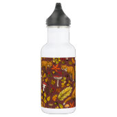 Herbstfüchse auf Schokoladenbraun Edelstahlflasche (Rechts)