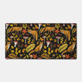 Herbstfüchse auf schwarz schreibtischunterlage (Vorderseite)