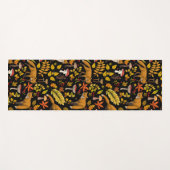 Herbstfüchse auf schwarz yogamatte (Vorderseite (Horizontal))