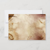 Herbstfühlkarte mit floraler UAWG RSVP Karte (Rückseite)