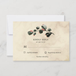 Herbstfühlkarte mit floraler UAWG RSVP Karte