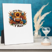 Herbstfußball ist Herbst Y Fotoplatte (Seite)