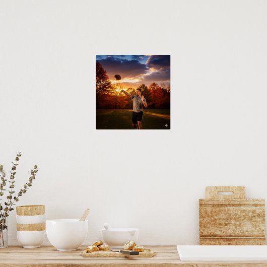 Herbstfußball Poster (Küche)