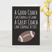 Herbstfußballkarten Danke, dass ihr euch vom Team Karte (Gelbe Blume)