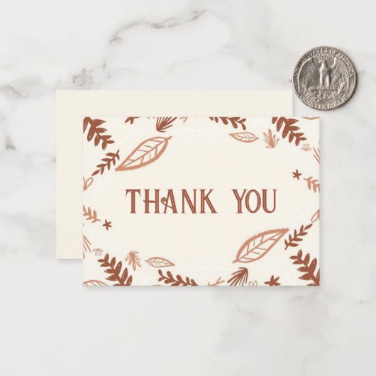 Herbstgänge fallen dank Karten (Vorderseite/Rückseite Beispiel)