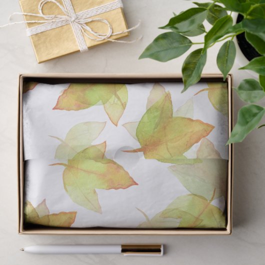 Herbstgänge fallen, Herbstfarben Seidenpapier (Geschenk)