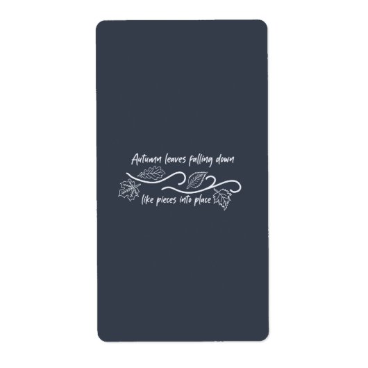 Herbstgänge fallen wie Stücke herunter (Vorne)