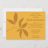 Herbstgänge Hochzeitessen Probe Einladung (Vorderseite)