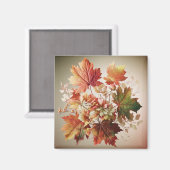 Herbstgänge und Blume im Herbst Bouquet Art Magnet (Vorderseite/Rückseite)