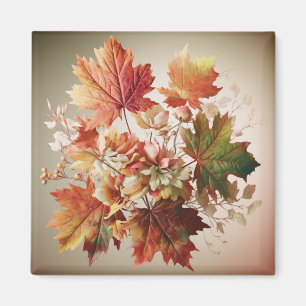 Herbstgänge und Blume im Herbst Bouquet Art Magnet