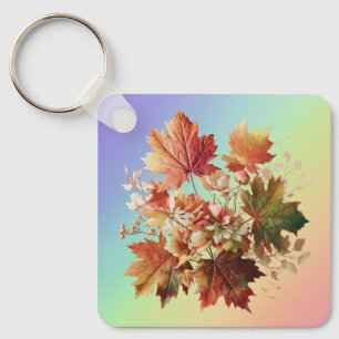 Herbstgänge und Blume im Herbst Bouquet Art Schlüsselanhänger