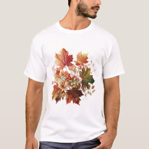 Herbstgänge und Blume im Herbst Bouquet Art T-Shirt