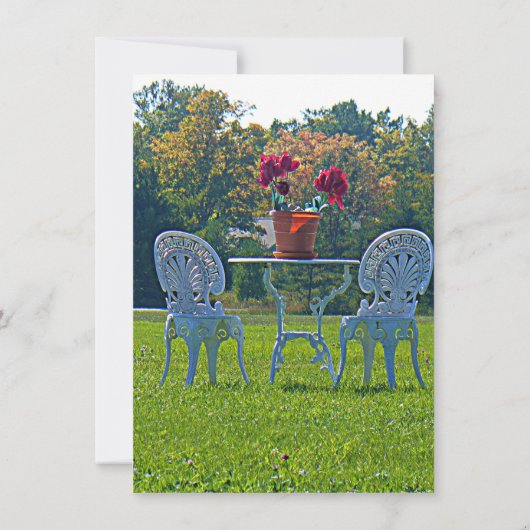 Herbstgänge und Wiese der Liebe Einladung (Rückseite)