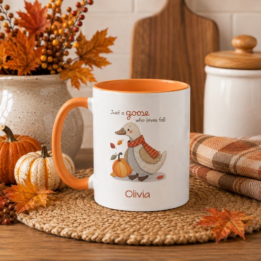 Herbstgans Whimsical Farmhouse Kaffee Tasse