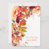 Herbstgarten, 50. Geburtstag Herbst Einladung (Rückseite)