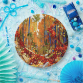 Herbstgarten, berühmtes Gemälde, Pappteller (Party)