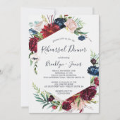 Herbstgarten | Burgund Probe Dinner Einladung (Vorderseite)