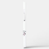 Herbstgarten Burgund Wasserfarben Monogramm Case-Mate iPhone Hülle (Rückseite / Links)