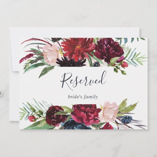 Herbstgarten | Burgundy-Zeichen (Vorderseite)