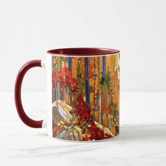 Herbstgarten, die Farben des Herbstes, Tasse (Links)
