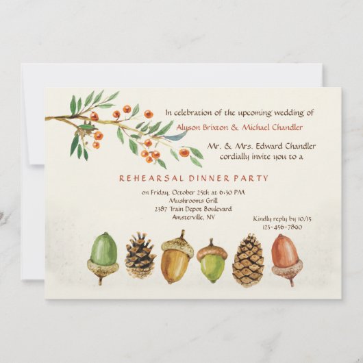 Herbstgarten Einladung (Vorderseite)