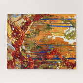 Herbstgarten, farbenfrohe Malerei, Puzzle (Horizontal)