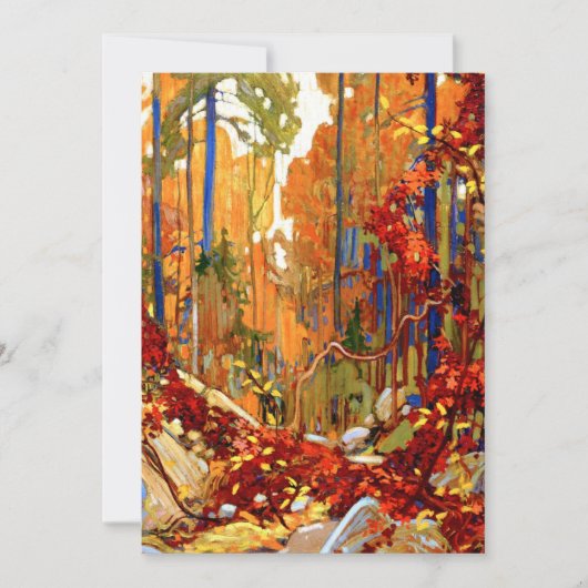Herbstgarten, Kunst von Tom Thomson, Feiertagskarte (Vorderseite)