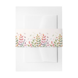 Herbstgarten mit Libellen Hochzeit Einladungsbanderole