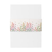 Herbstgarten mit Libellen Hochzeit Einladungsbanderole (Rückseitenbeispiel)