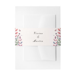 Herbstgarten mit Libellen Hochzeit Einladungsbanderole