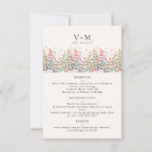 Herbstgarten mit Libellen Hochzeitkarte RSVP Karte (Vorderseite)