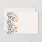 Herbstgarten mit Libellen QR-Code-RSVP-Karten RSVP Karte (Rückseite)