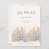 Herbstgarten mit Libellen Save the Date Einladung (Vorderseite)