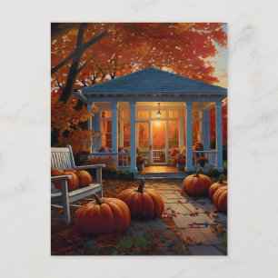 Herbstgarten Postkarte