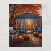 Herbstgarten Postkarte (Vorderseite)