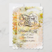 Herbstgarten Save the Date Einladung (Vorderseite)