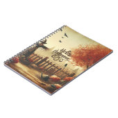 Herbstgarten und Schaukel Notizblock (Linke Seite)